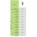 Micro Refraction sprayer with  6mm Orifice and 4mm male threaded  inlet-Green